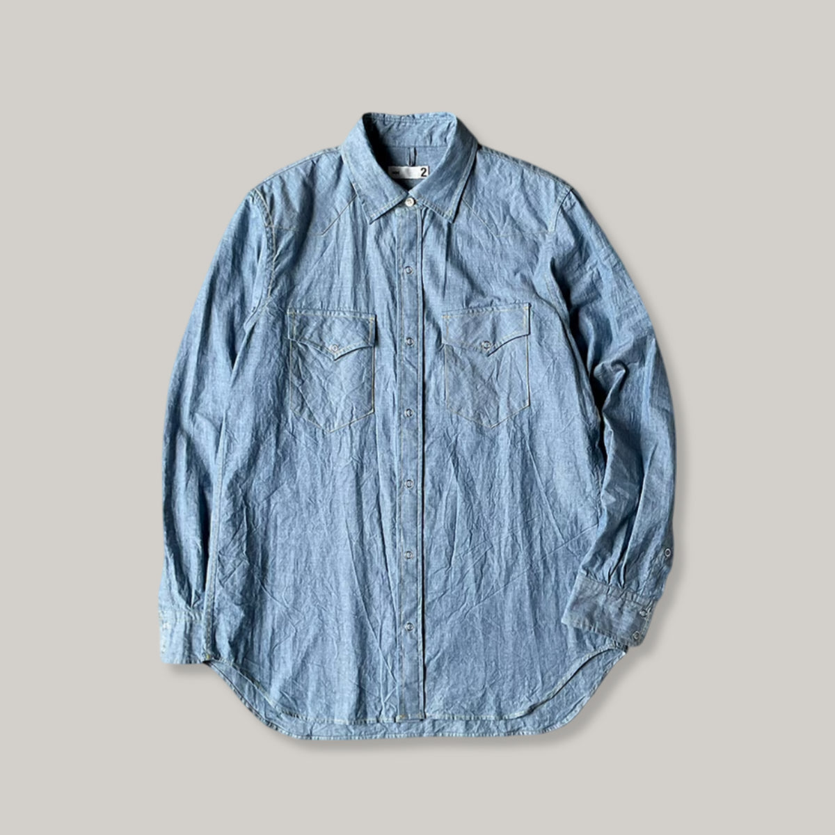 TS(S) WESTERN SHIRT - BLUE CHAMBRAY
