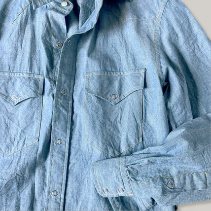TS(S) WESTERN SHIRT - BLUE CHAMBRAY