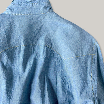 TS(S) WESTERN SHIRT - BLUE CHAMBRAY