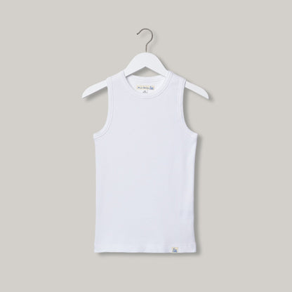 MERZ B. SCHWANEN WOMEN'S RIBBED TANK TOP - WHITE