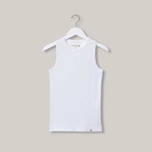 MERZ B. SCHWANEN WOMEN'S RIBBED TANK TOP - WHITE