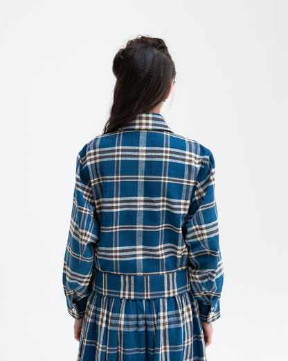 W'MENSWEAR DESPATCH JACKET - INDIGO CHECK