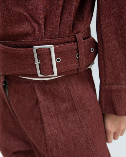 W'MENSWEAR DESPATCH JACKET - BROWN DENIM