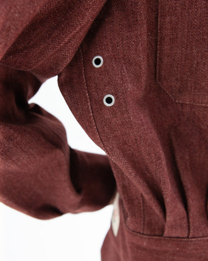 W'MENSWEAR DESPATCH JACKET - BROWN DENIM