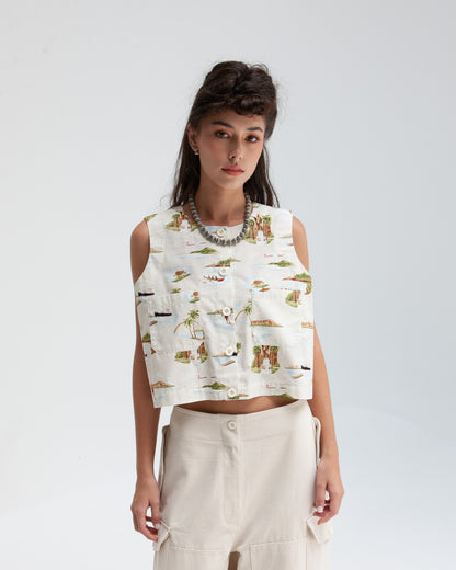 W'MENSWEAR NAA SHIRT - CREAM