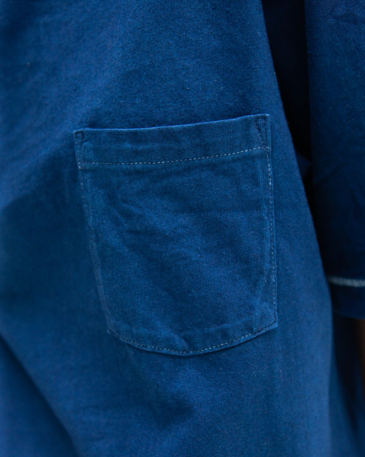 W'MENSWEAR BOWL TEE - INDIGO