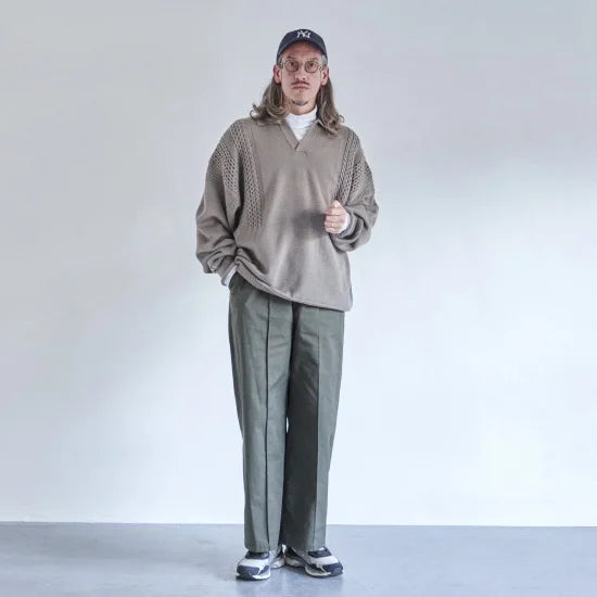 YASHIKI HATSUYUKI SKIPPER KNIT - BEIGE