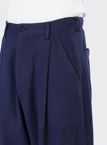 KARDO YUKI TROUSER -  NAVY KHADI