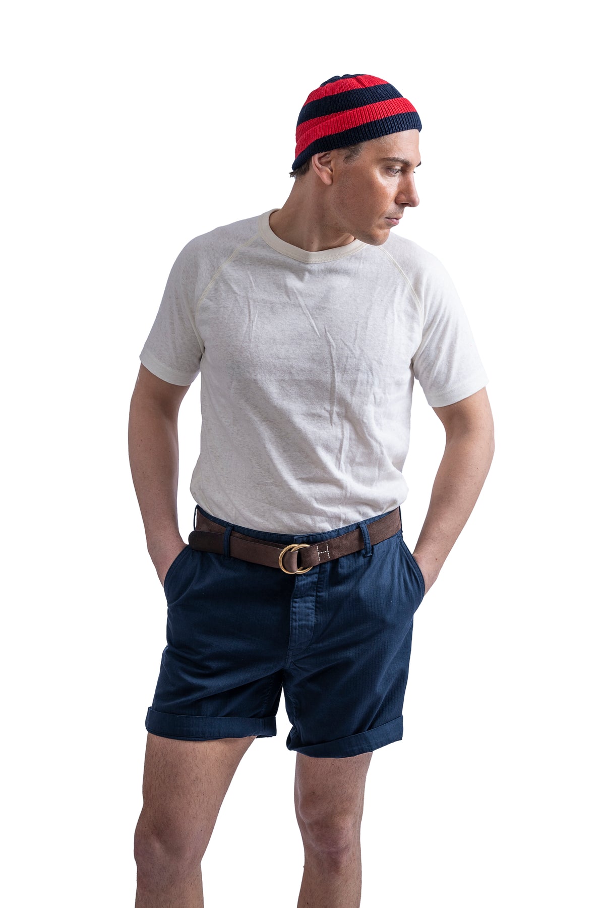 HEIMAT RAGLAN COTTON/HEMP T-SHIRT - SEASHELL