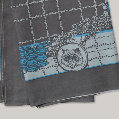 ONE EAR BRAND "ORE-OSSAN" BANDANA - GREY