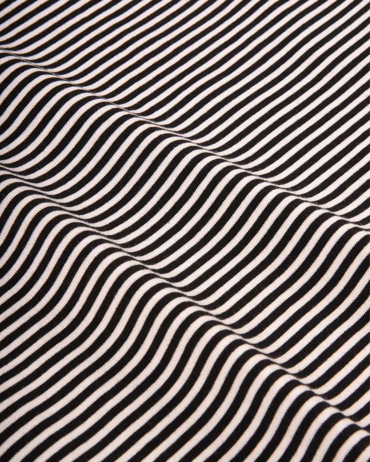 ARMOR LUX HERITAGE STRIPED T-SHIRT - BLACK/ MILK