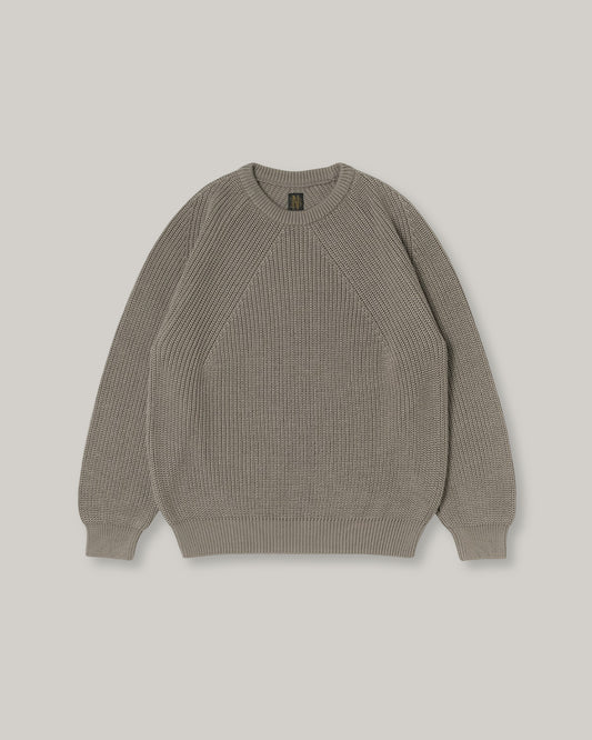 BATONER COTTON SIGNATURE CREW NECK - BEIGE