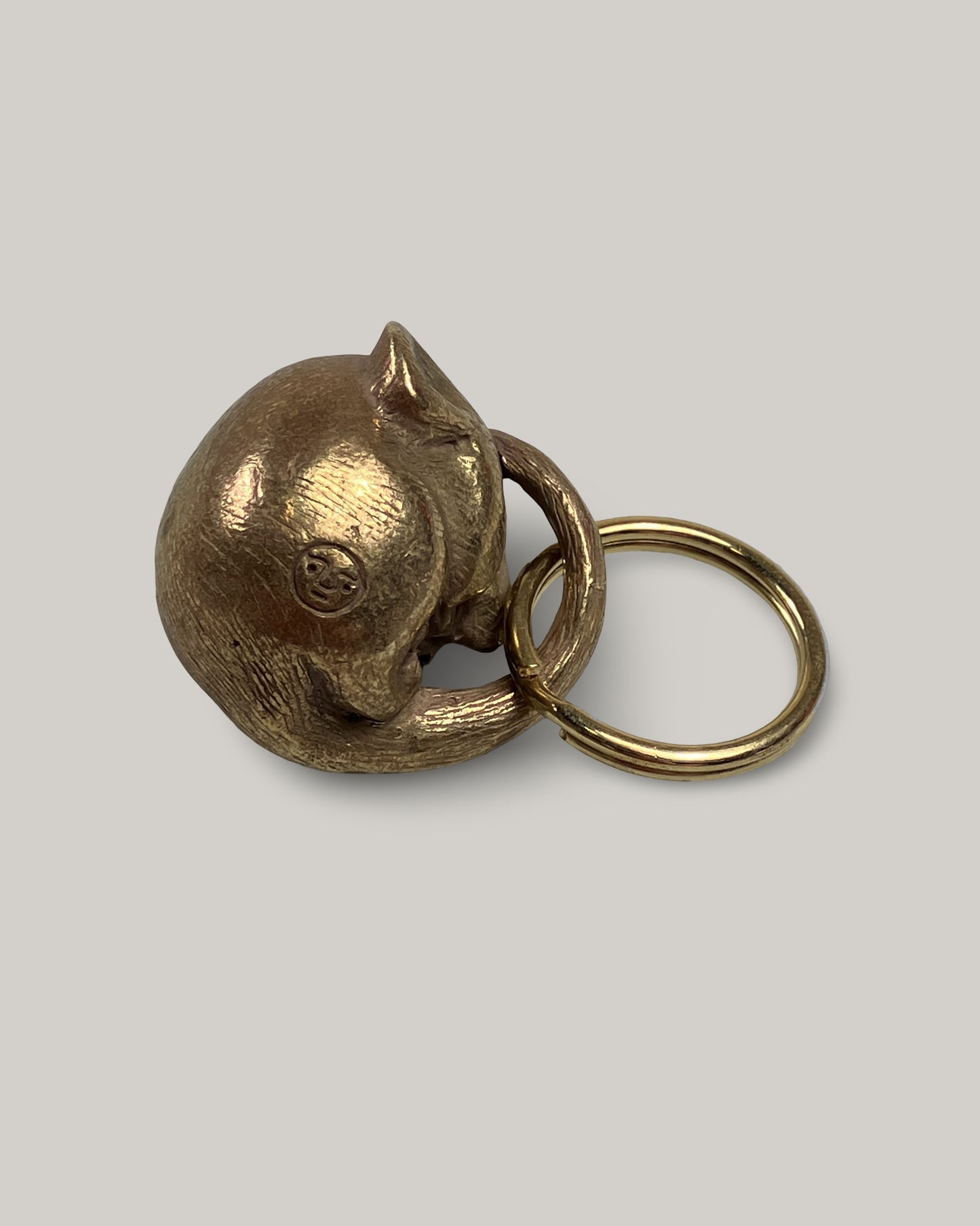 TENDER CO. BRASS DORMOUSE KEYRING