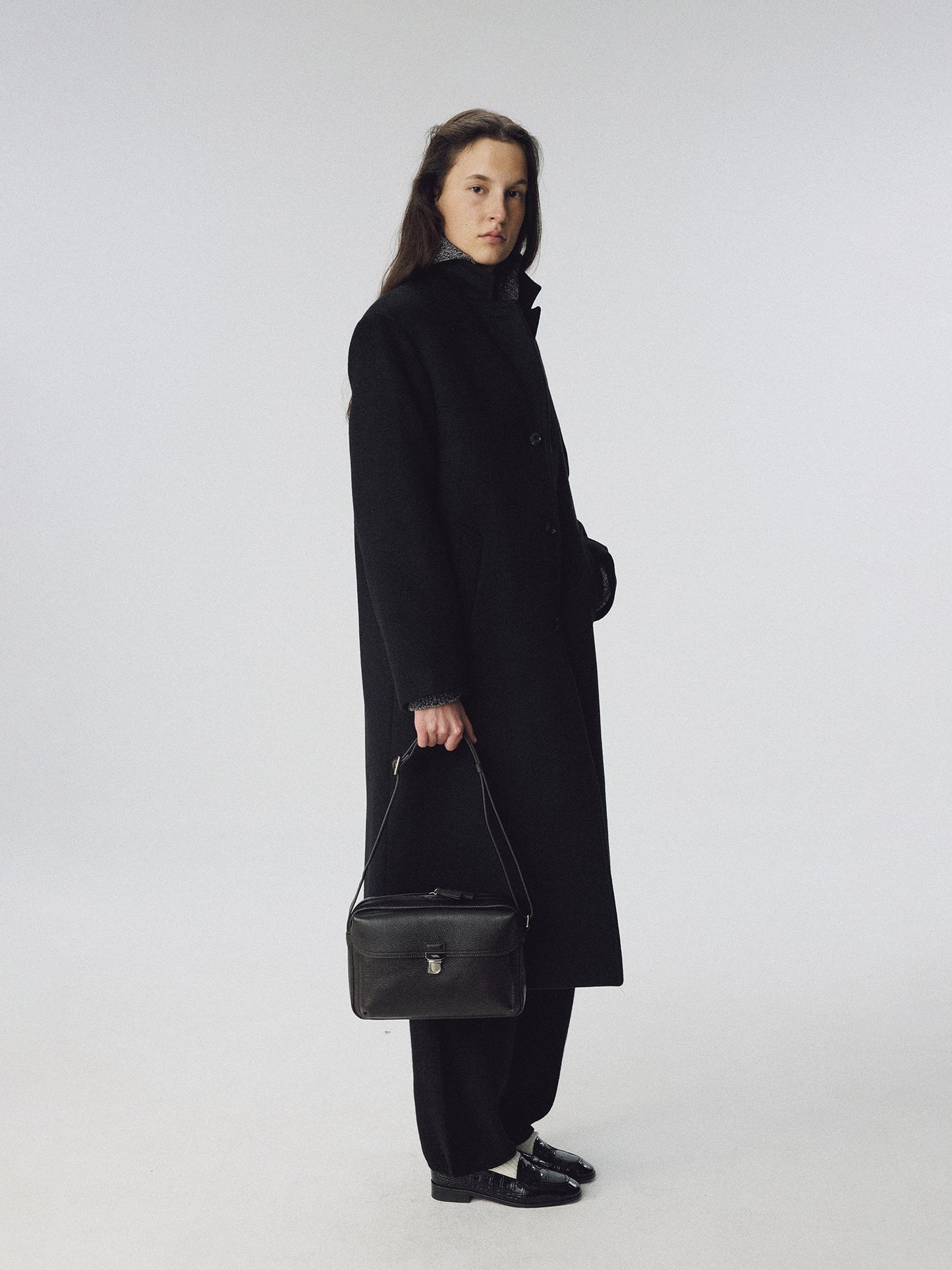NOTHING WRITTEN PETIT FRAME MINI BAG - DARK BROWNIE