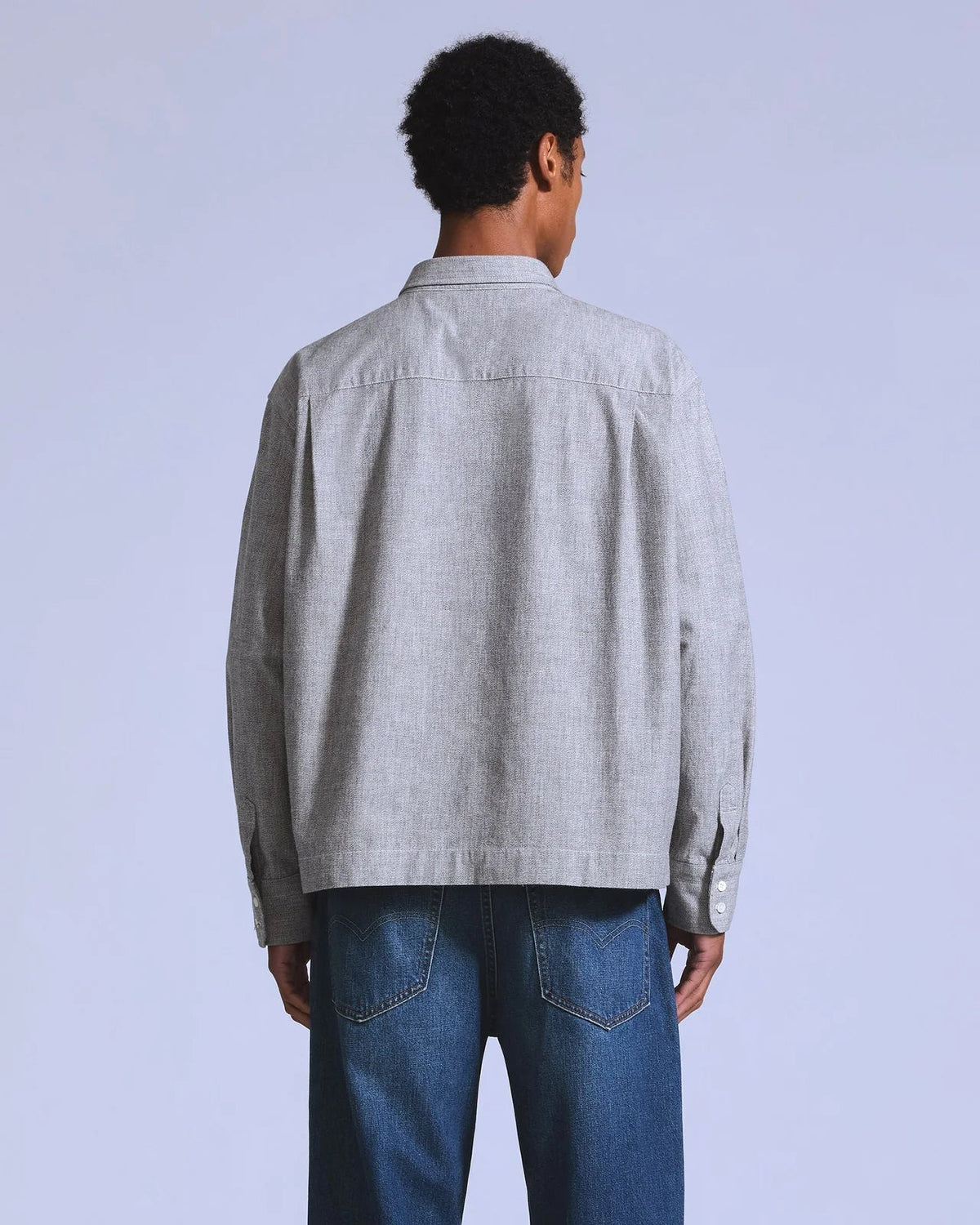 LEVI'S BLUE TAB BOXY SHIRT - JASER GREY