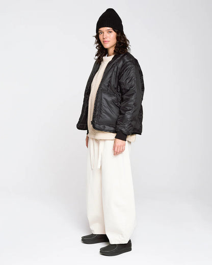EAT DUST FROSTBOMBER JACKET FURY NYLON - BLACK