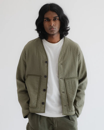 EAT DUST BASEBALL CARDIGAN - ARMOR COTTON - LITCHEN