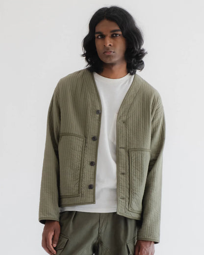 EAT DUST BASEBALL CARDIGAN - ARMOR COTTON - LITCHEN