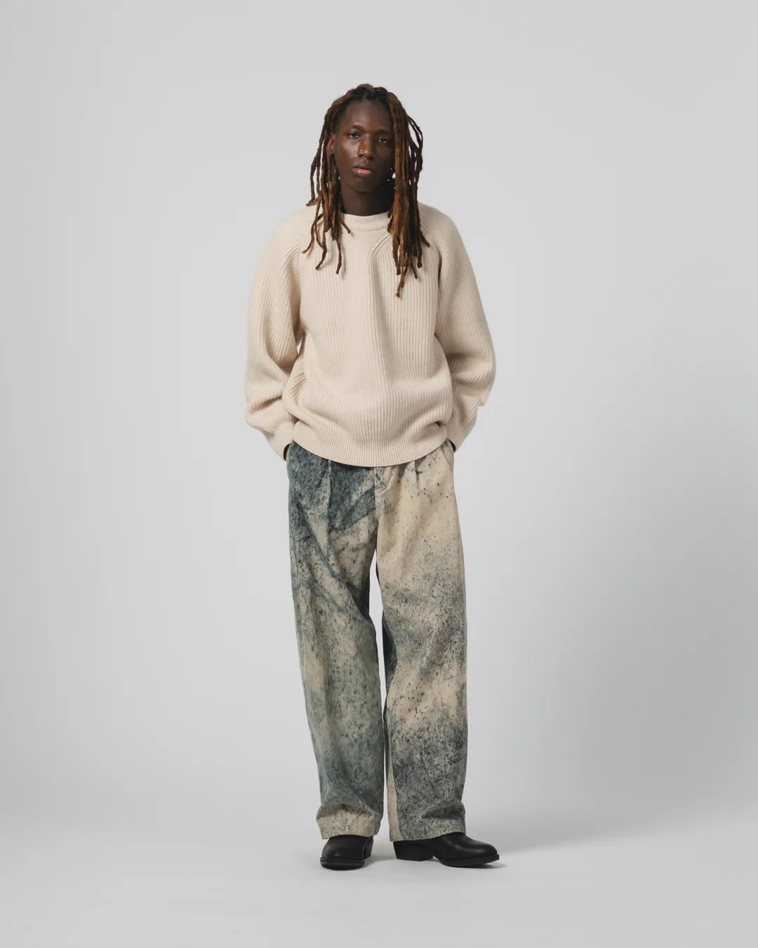 EAT DUST AMBASSADOR PANTS  - FELINO CORD - BEIGE/ INK