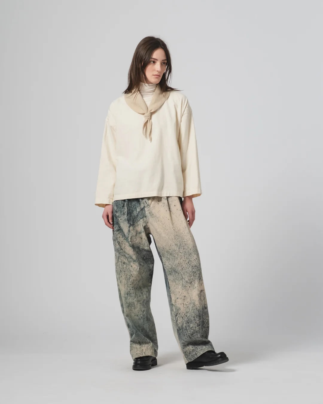 EAT DUST AMBASSADOR PANTS  - FELINO CORD - BEIGE/ INK