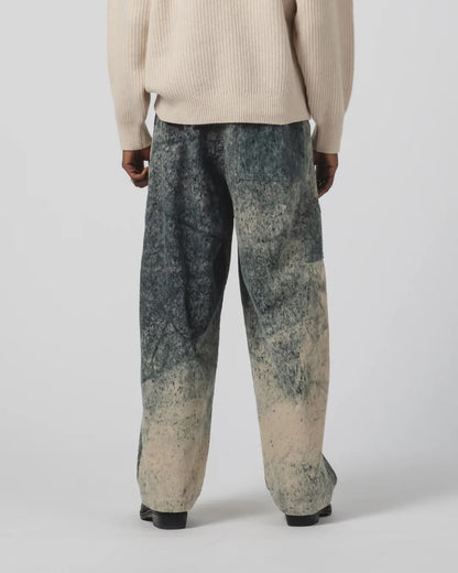 EAT DUST AMBASSADOR PANTS  - FELINO CORD - BEIGE/ INK