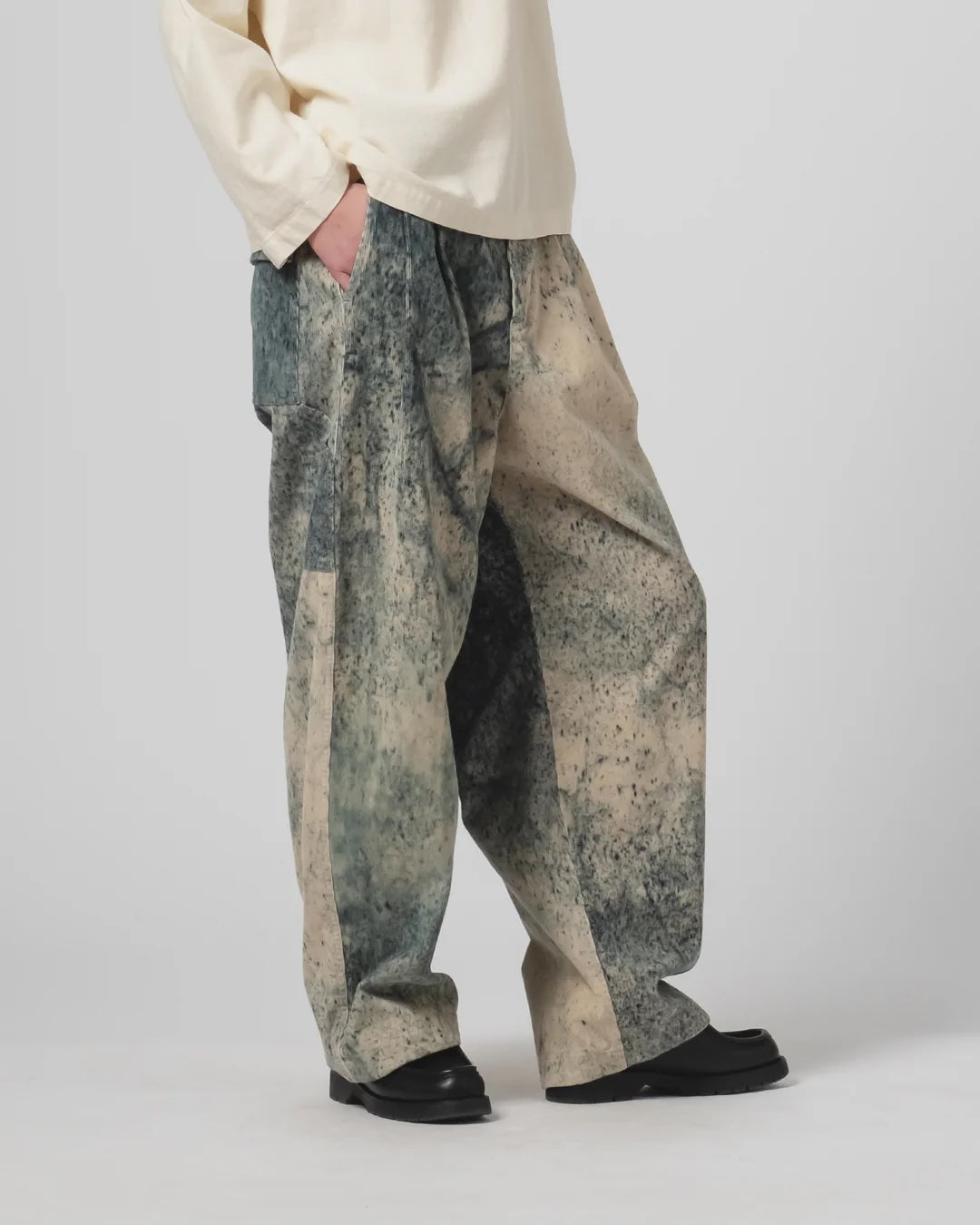 EAT DUST AMBASSADOR PANTS  - FELINO CORD - BEIGE/ INK