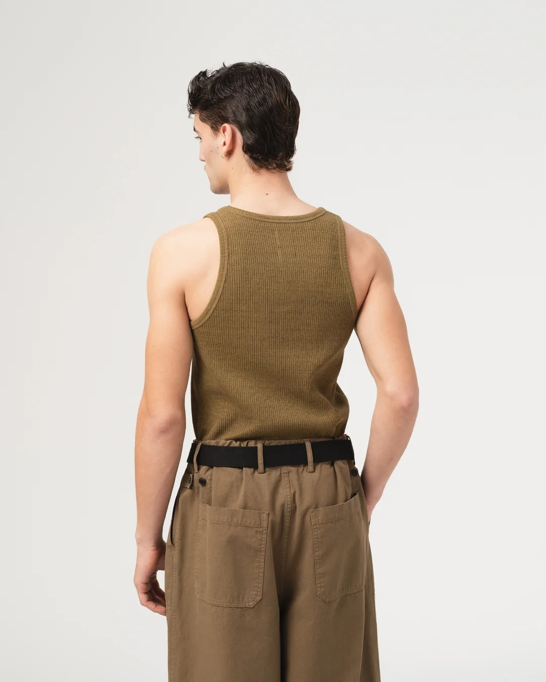 EAT DUST TANK TOP - MILITARY RIB - OLIVE