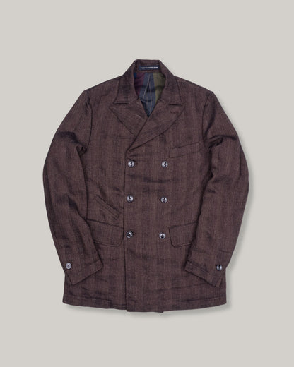 1ST PAT-RN MANUFACT DB JACKET - BURNT HERRINGBONE