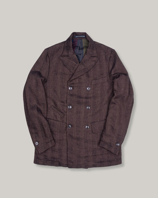 1ST PAT-RN MANUFACT DB JACKET - BURNT HERRINGBONE