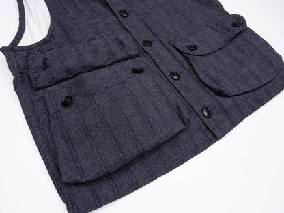 1ST PAT-RN OUTLANDER VEST - BLUE MODERN HICKORY