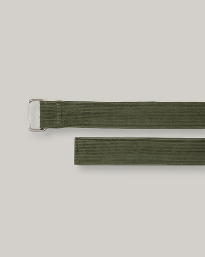 KARDO COTTON CORDUROY BELT - OAKMOSS