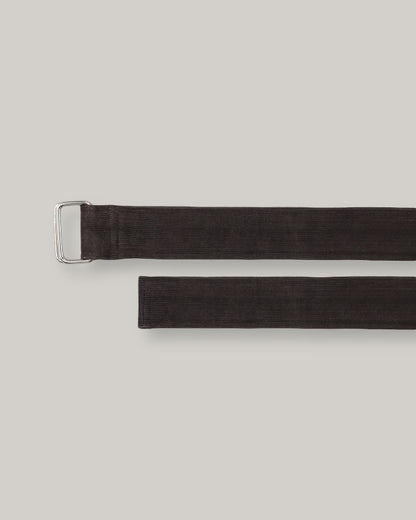 KARDO BLOCK PRINT CORDUROY BELT - CHARCOAL