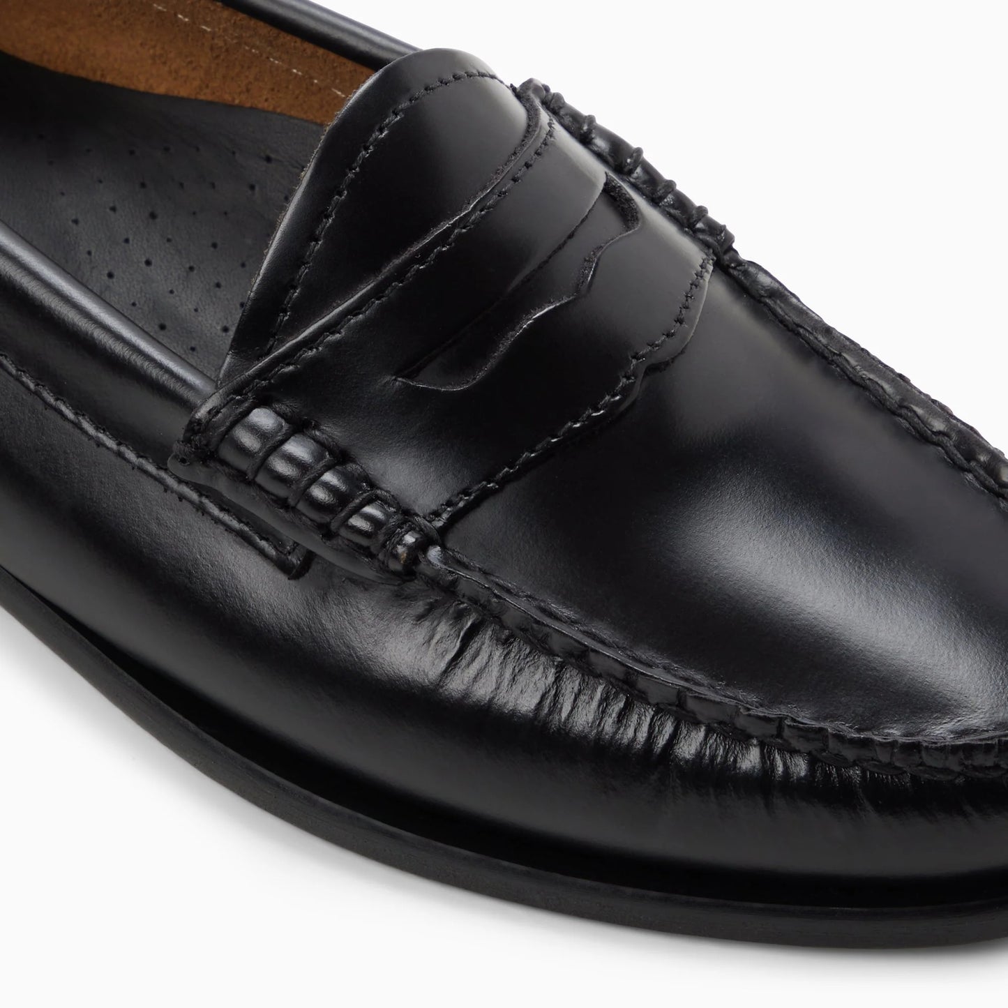 G. H. BASS -  WEEJUN WOMEN'S PENNY - BLACK LEATHER