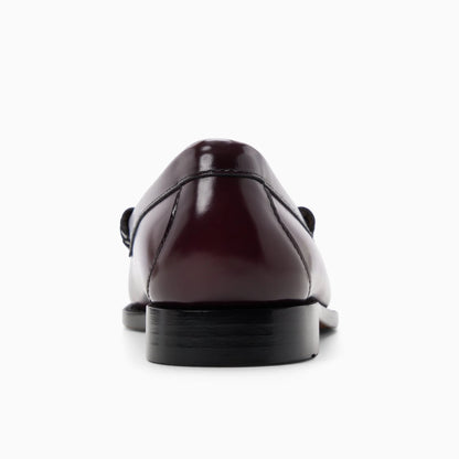 G. H. BASS -  WEEJUN LARSON MOC PENNY LOAFER - WINE LEATHER