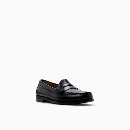 G. H. BASS -  WEEJUN LARSON MOC PENNY LOAFER - BLACK LEATHER