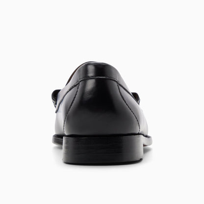 G. H. BASS -  WEEJUN LARSON MOC PENNY LOAFER - BLACK LEATHER