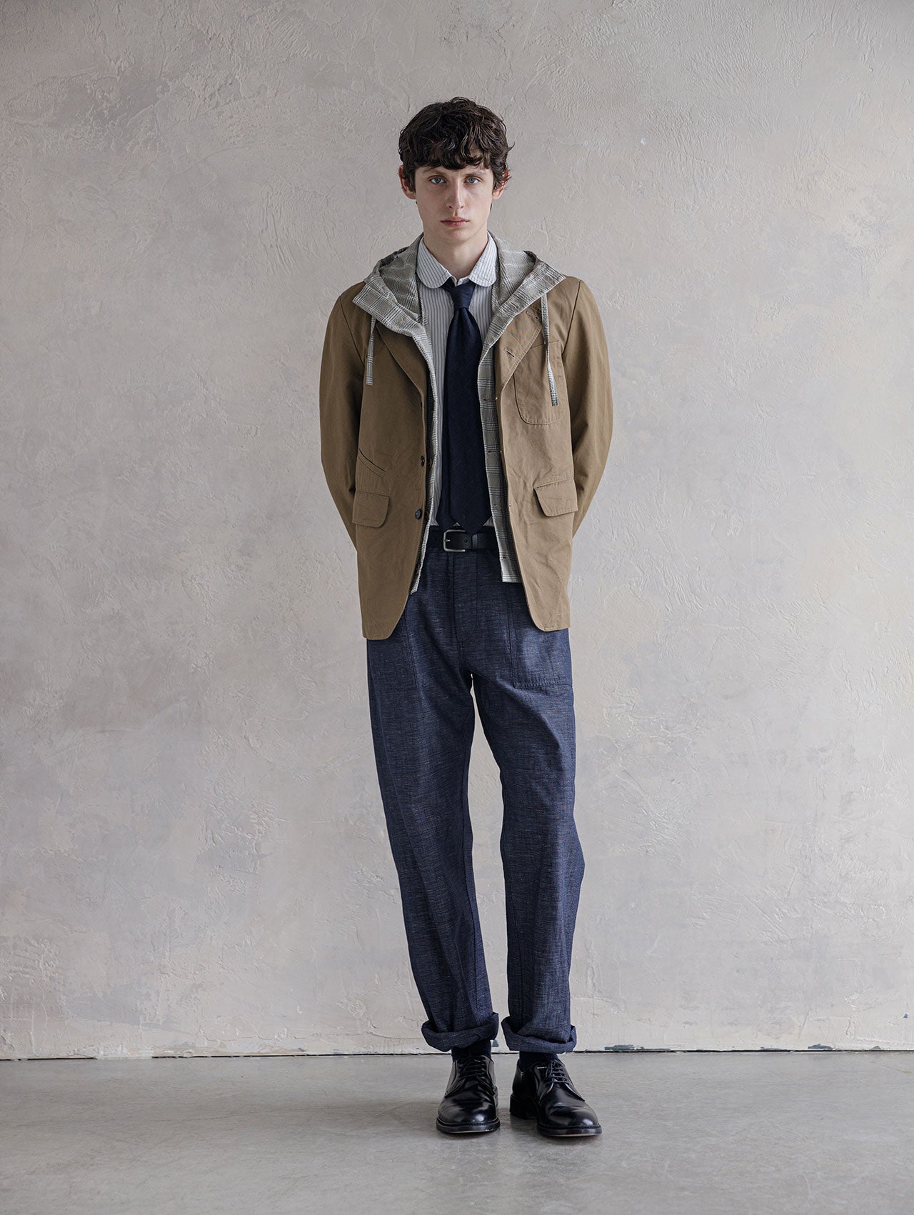 1ST PAT-RN NECKTIE - PINSTRIPE BLUE