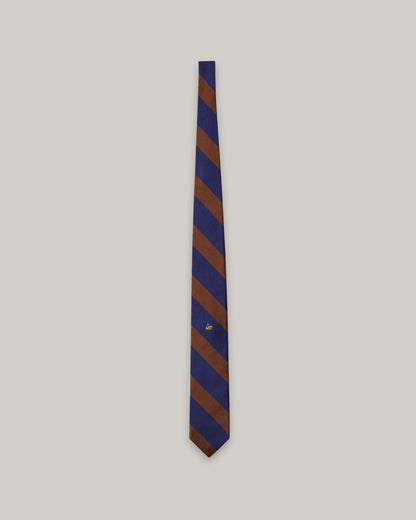 MERZ B. SCHWANEN SILK TIE - THE SWAN TIE - TEAK