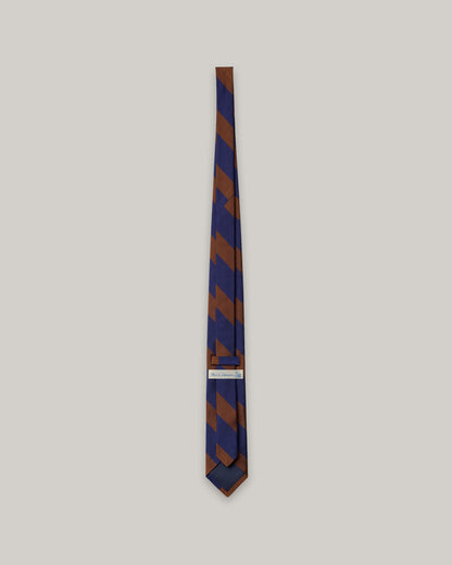 MERZ B. SCHWANEN SILK TIE - THE SWAN TIE - TEAK