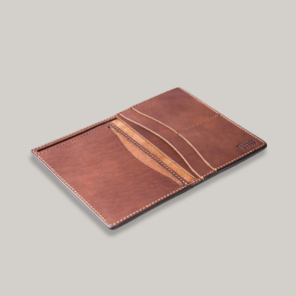 TANNER GOODS TRAVEL WALLET - COGNAC