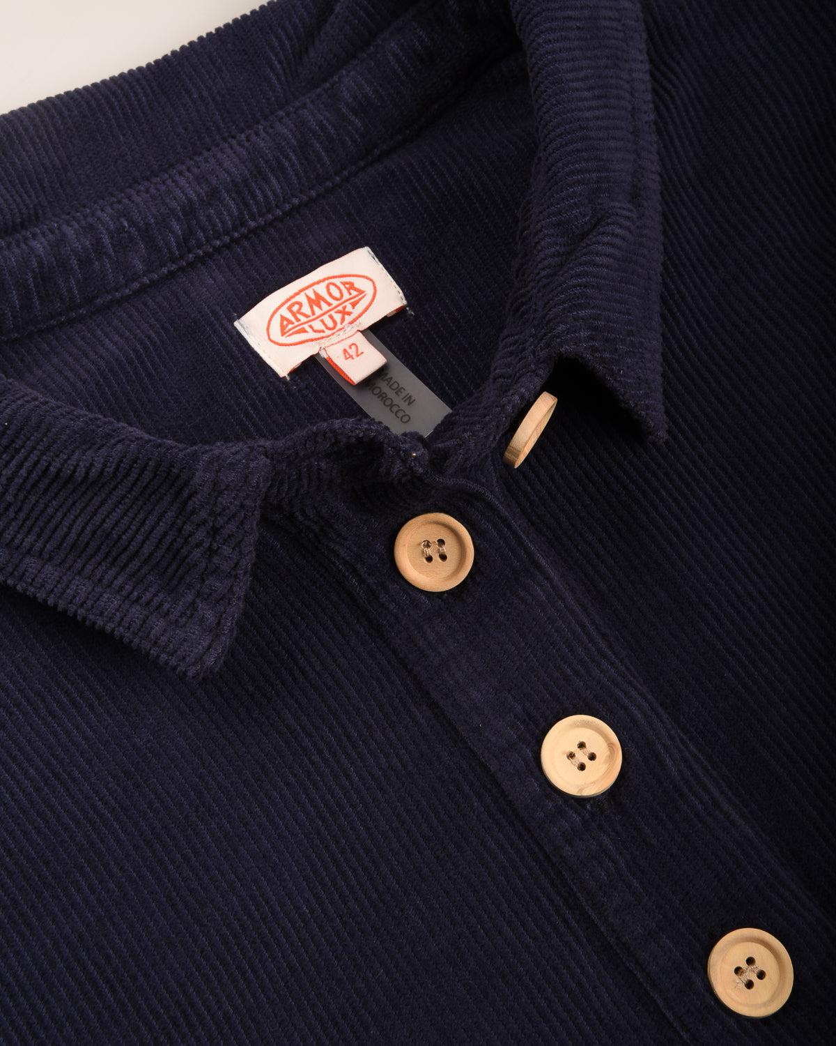 ARMOR LUX LADIES CORDUROY TUNIC DRESS - DARK SEAL