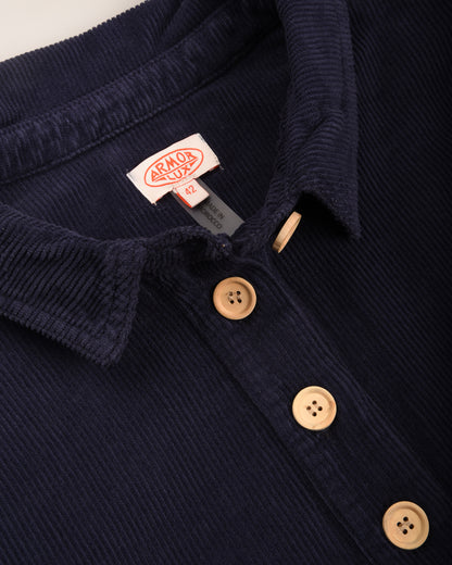 ARMOR LUX LADIES CORDUROY TUNIC DRESS - DARK SEAL