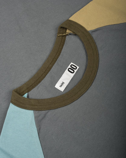 TS(S)  4 COLOUR BLOCK T-SHIRT - GRAY