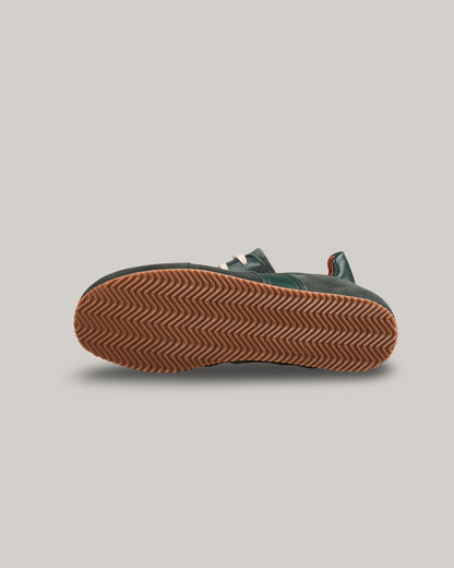REPRODUCTION OF FOUND - GERMAN MILITARY TRAINER - DARK GREEN SUEDE