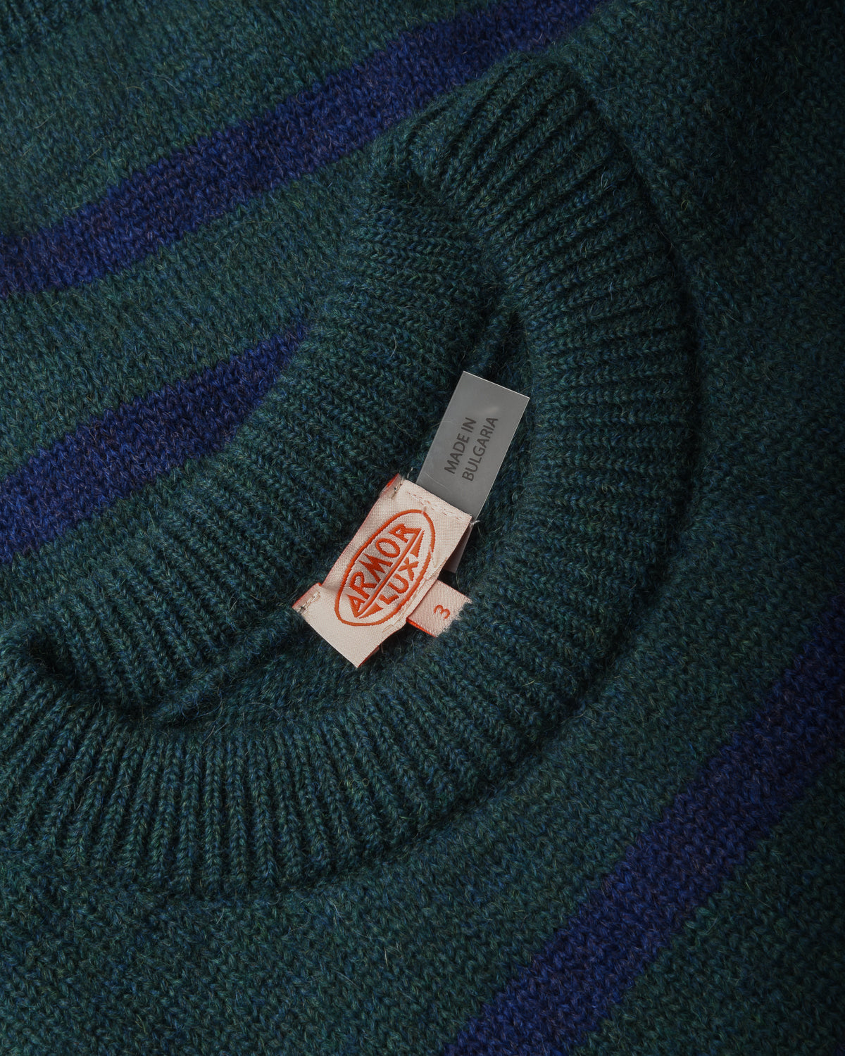 ARMOR LUX LADIES STRIPED SAILOR SWEATER - DARK SEA/ TWILIGHT BLUE