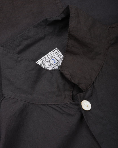 TENDER PLASTRON SHIRT - DOPPLER STRIPE COTTON CAMBRIC - BLACK HOLE