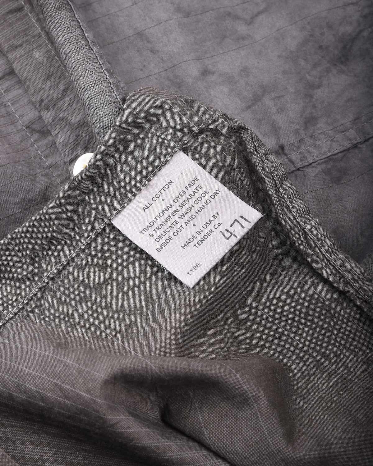 TENDER PLASTRON SHIRT - DOPPLER STRIPE COTTON CAMBRIC - CHESTNUT