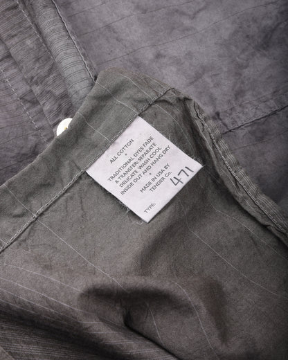 TENDER PLASTRON SHIRT - DOPPLER STRIPE COTTON CAMBRIC - CHESTNUT