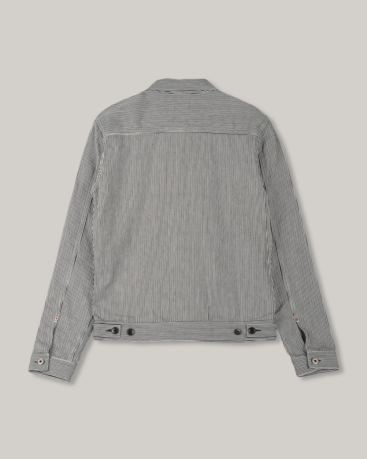 BLUE BLANKET JEANS J03 TYPE I JACKET - INDIGO HICKORY STRIPE