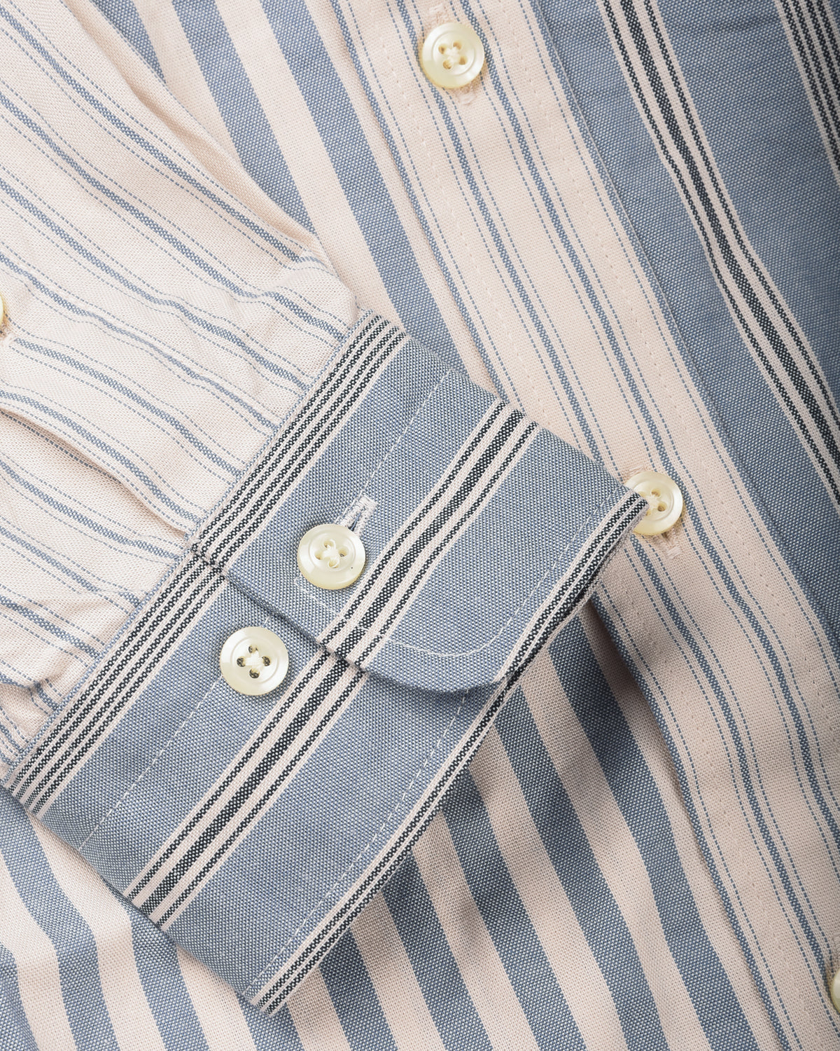 TS(S) COTTON STRIPE BAGGY FIT SHIRT DRESS - BLUE